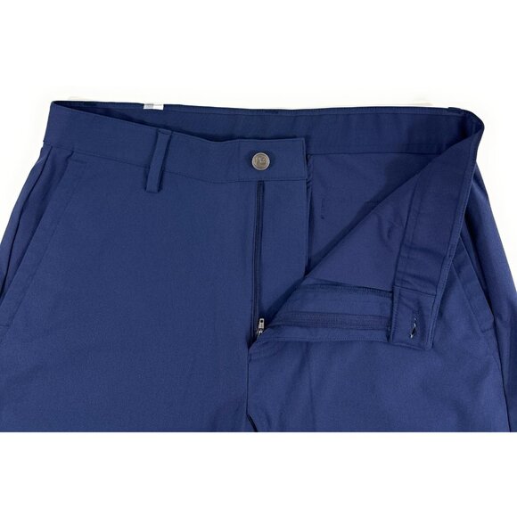 Rhoback Mens Looper Delta Golf Shorts Size 32 Performance Chino Navy - Picture 5 of 10